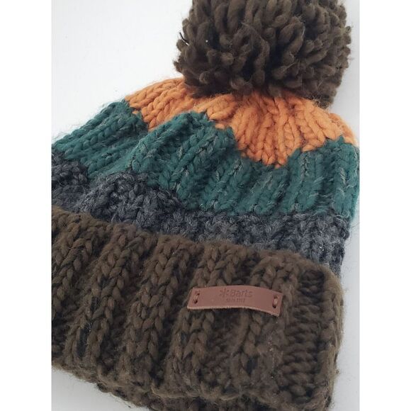 Barts Wilhelm Bobble Cable Knit Unisex Beanie Ski Hat Outdoor Sport Crafting Joy - Picture 2 of 8